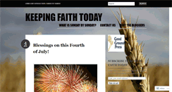 Desktop Screenshot of keepingfaithtoday.com