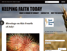 Tablet Screenshot of keepingfaithtoday.com